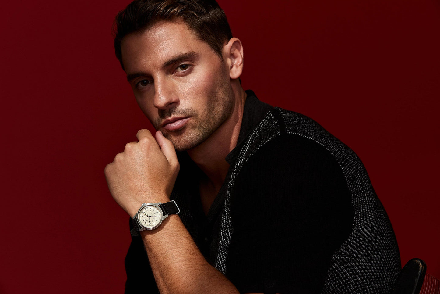 Bulova Hack Watch de hombre pulsera de piel – 96A246