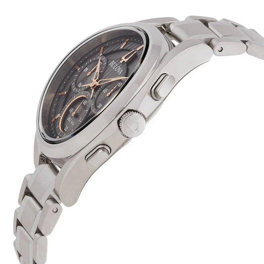 Bulova Curv de hombre banda de acero inoxidable 44mm – 96A298