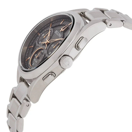Bulova Curv de hombre banda de acero inoxidable 44mm – 96A298
