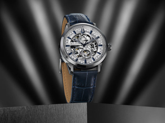 Bulova Sutton de hombre automático banda de piel – 96A330