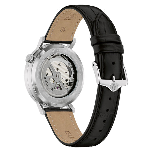 Bulova Classic de hombre correa de piel – 96A342