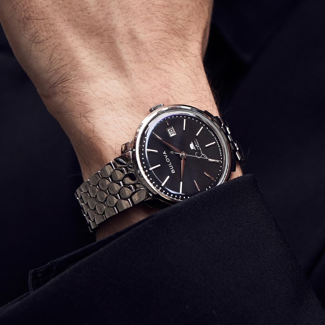 Bulova Frank Sinatra de hombre correa de metal – 96B346