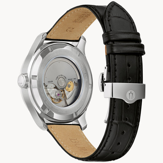 Bulova Wilton de hombre pulsera de cuero 43 mm – 96B385
