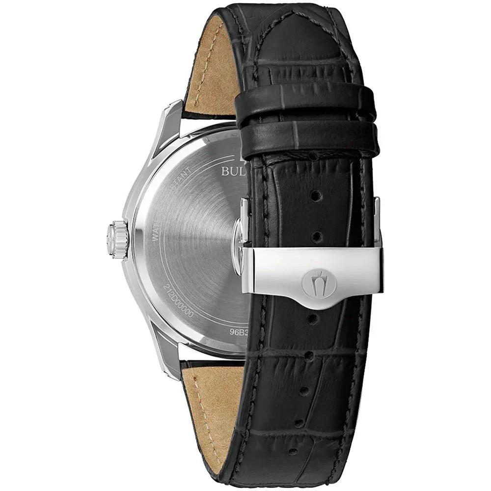 Bulova Wilton de hombre banda de piel 41 mm – 96B388