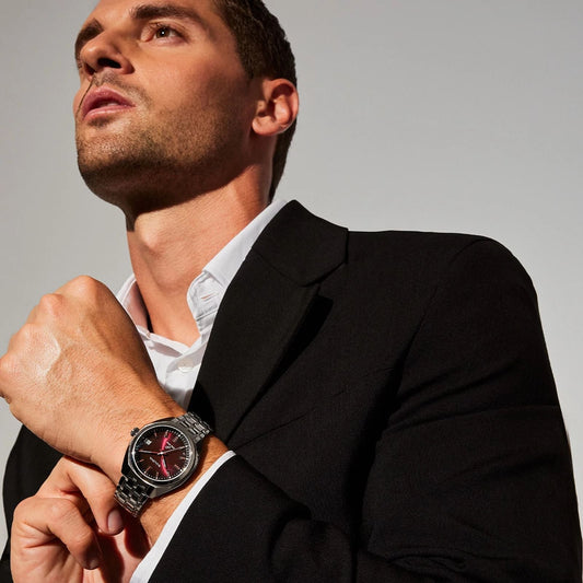 Bulova Jet Star de hombre banda de metal – 96B401