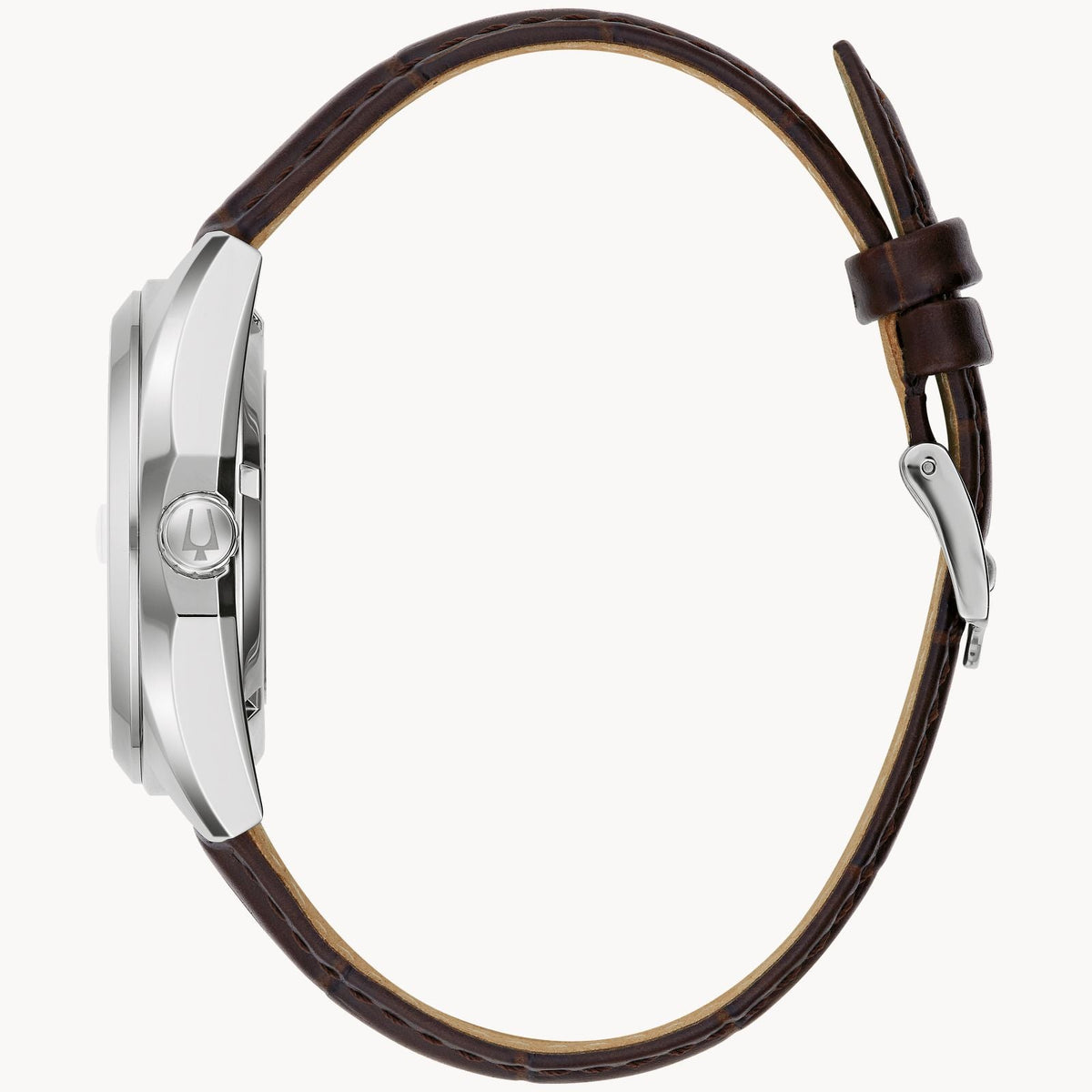 Bulova Surveyor de caballero pulsera de piel – 96B427
