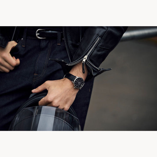 Bulova Hudson de caballero pulsera de cuero – 96B441