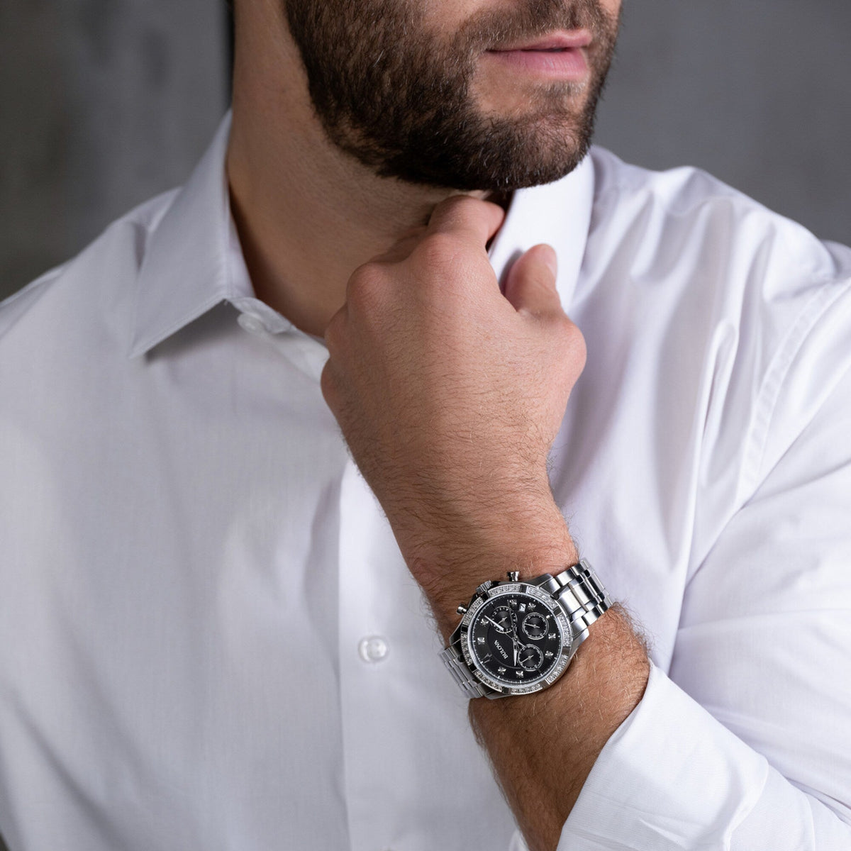 Bulova Classic Diamond de hombre correa de metal – 96J119