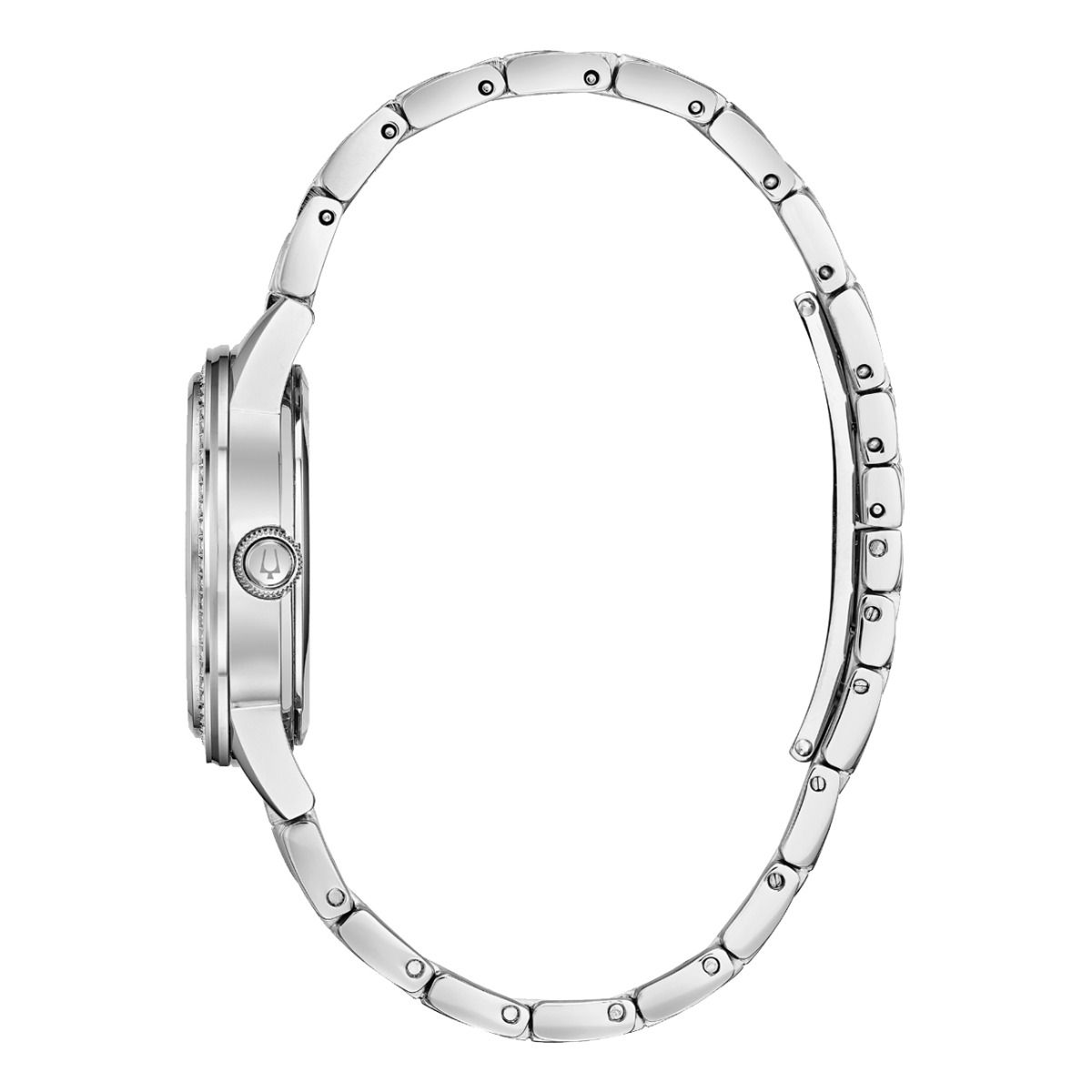 Bulova Crystal de dama correa de metal – 96L260