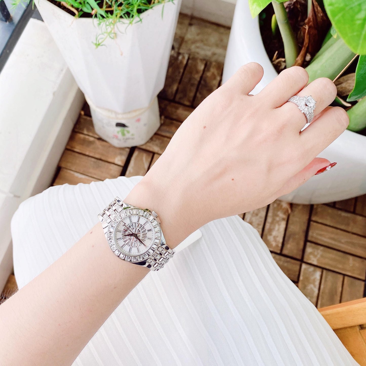 Bulova Phantom de mujer correa de metal – 96L278
