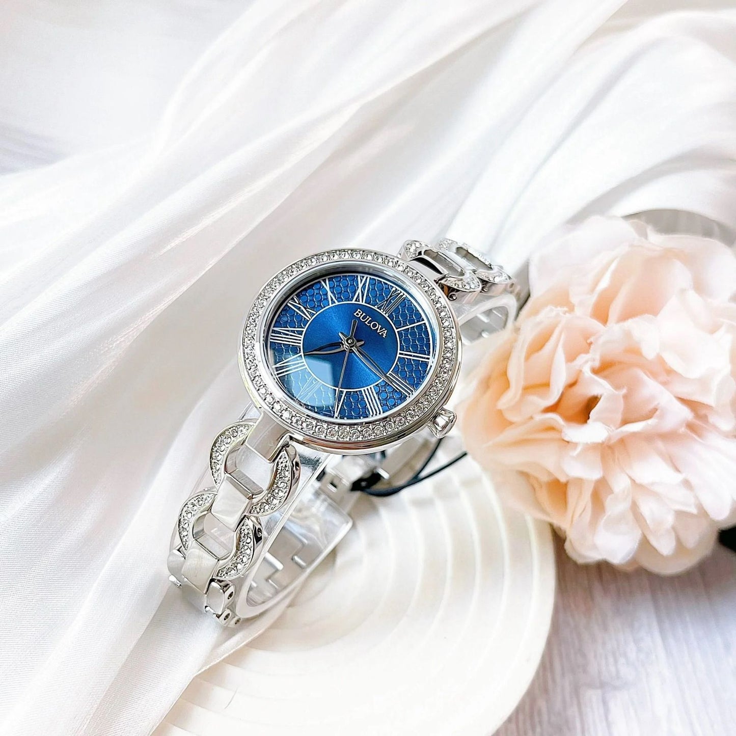 Bulova de dama pulsera de metal – 96L303
