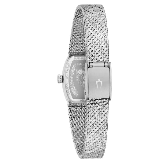 Bulova Goddess of Time de dama correa mesh – 96L343