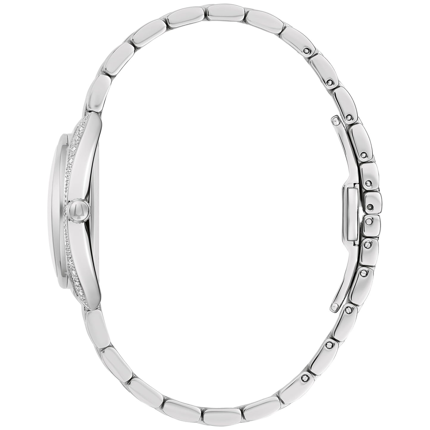 Bulova Diamond de dama pulsera de metal – 96R252