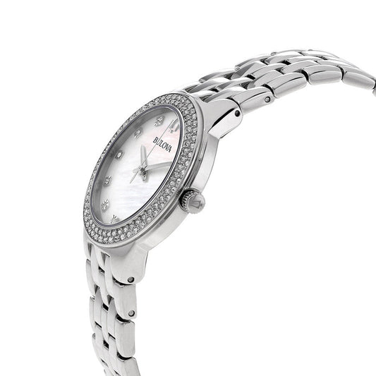 Bulova Crystal de mujer banda de metal 33 mm – 96X144