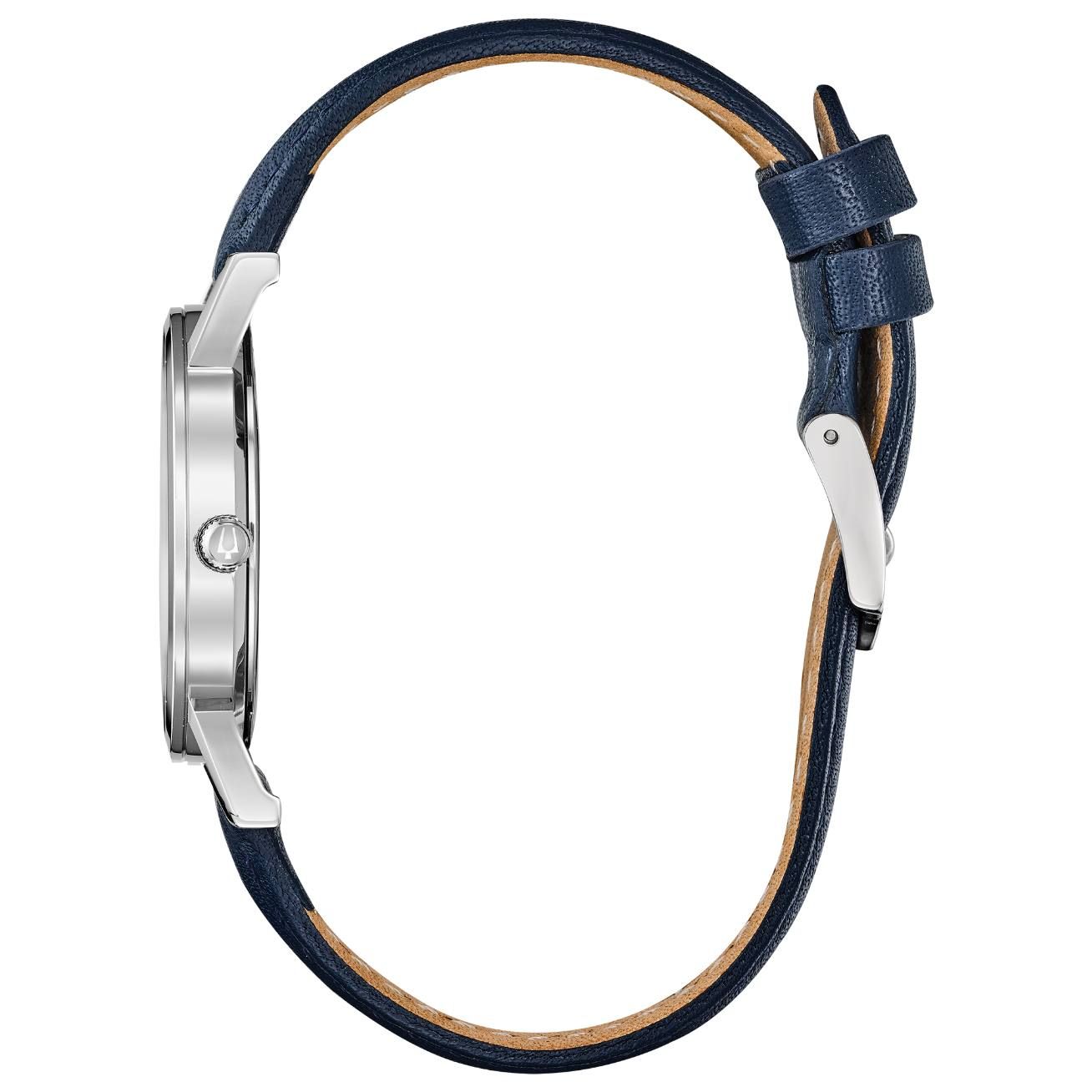 96m146 Bulova Dress de dama pulsera de piel 32 mm