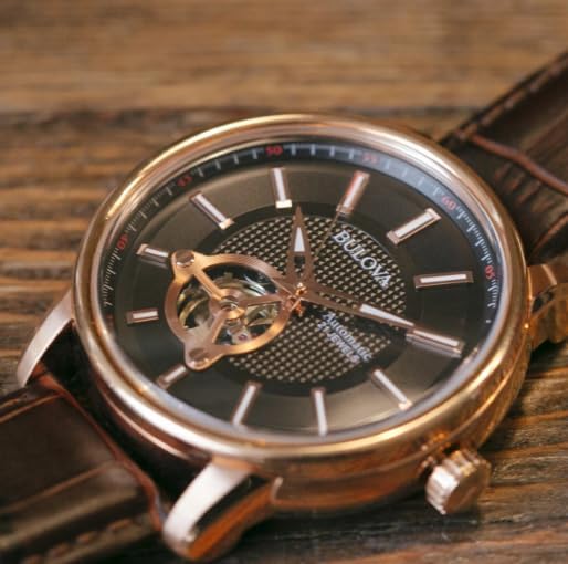 Bulova Classic de hombre banda de cuero 45mm – 97A109