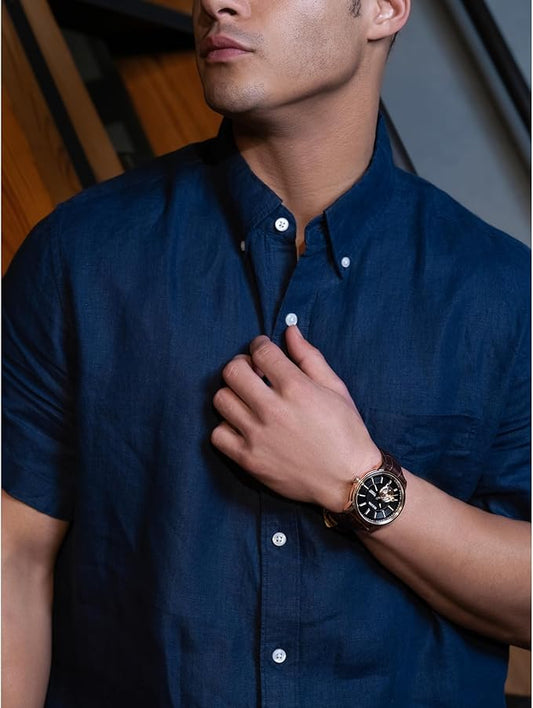 Bulova Classic de hombre banda de cuero 45mm – 97A109