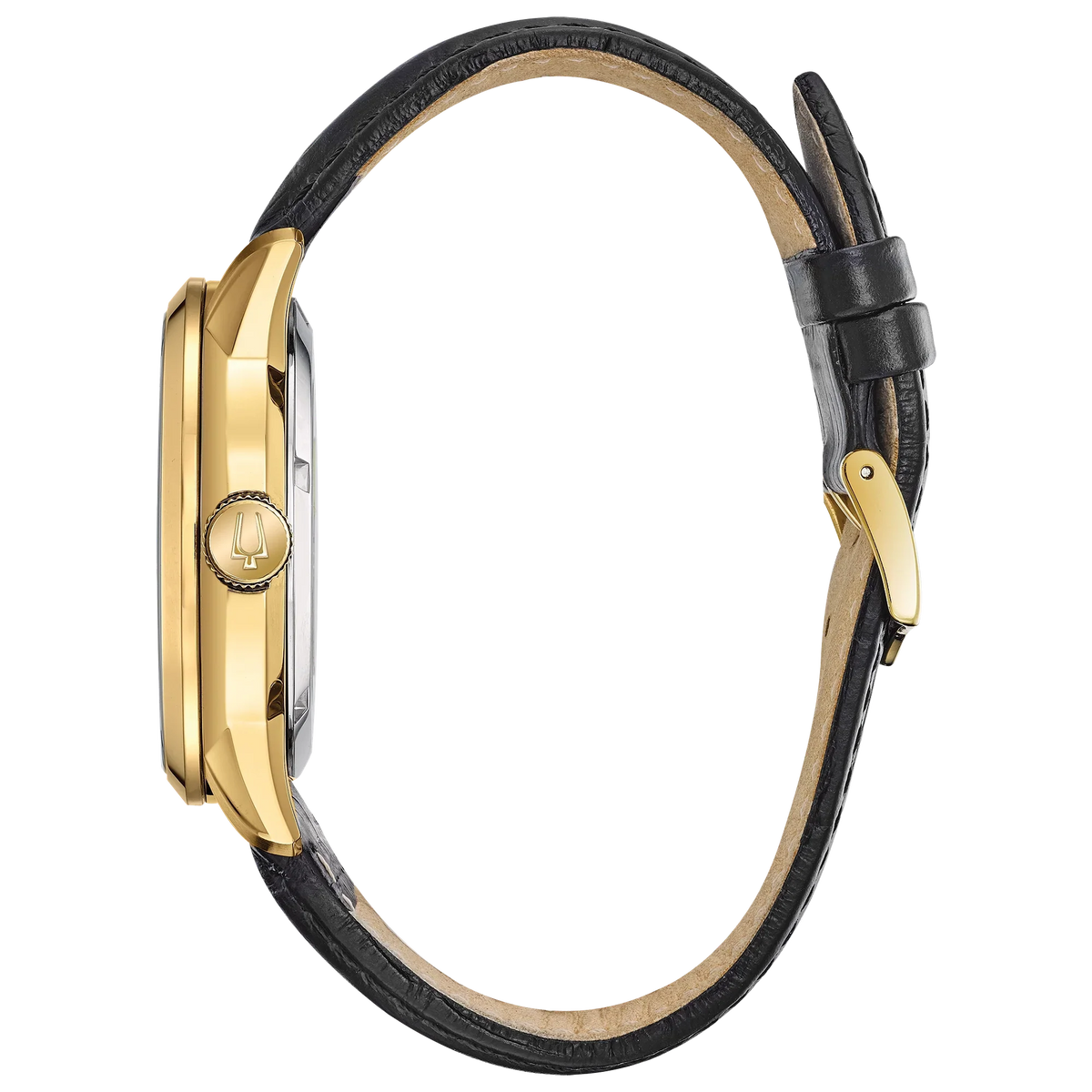 Bulova Sutton de hombre banda de piel – 97A138