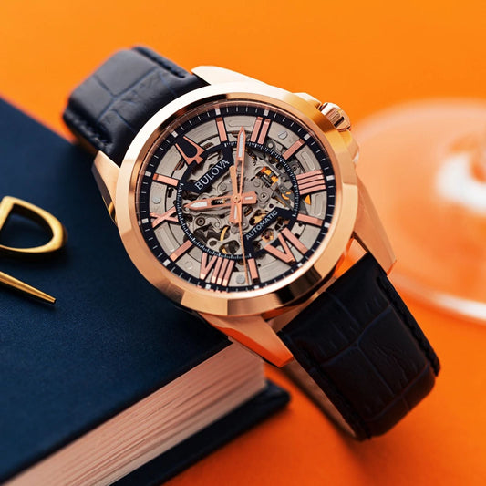 Bulova Sutton de hombre pulsera de cuero – 97A161