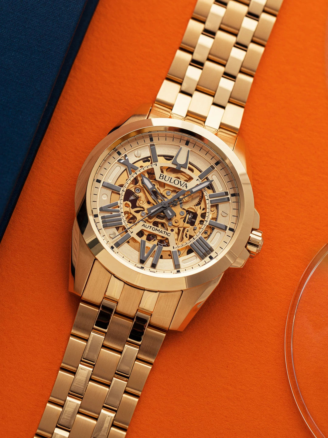 Bulova Sutton de caballero pulsera de metal 43 mm – 97A162