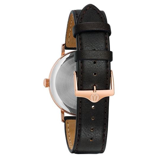 Bulova Classic Unisex correa de cuero – 97B154