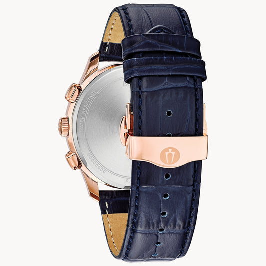 Bulova Wilton de hombre pulsera de cuero – 97B170
