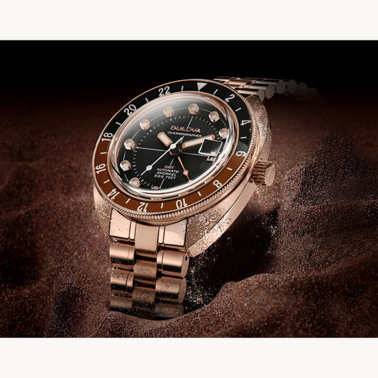 Bulova Oceanographer de hombre pulsera de metal 41 mm – 97B215