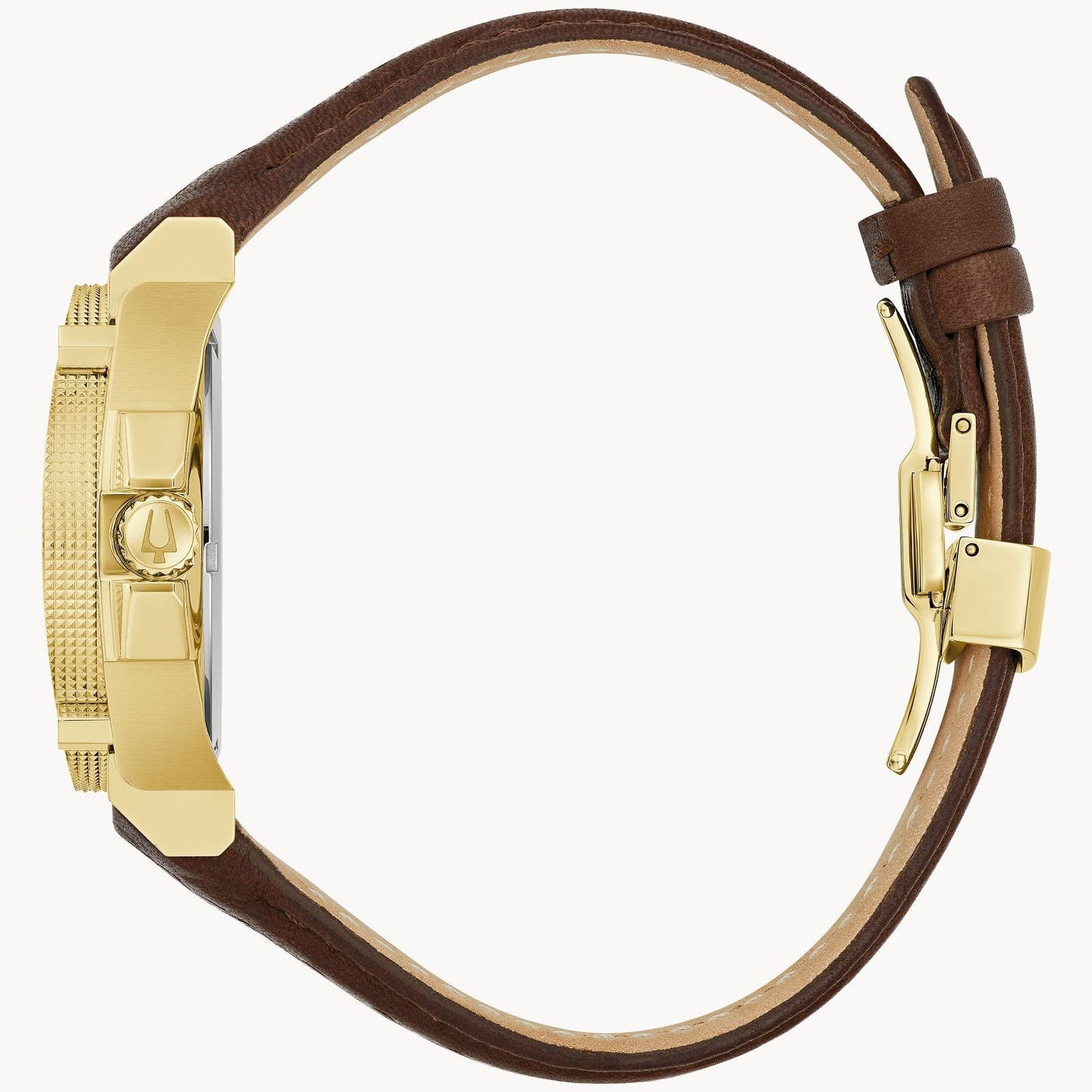 Bulova Icon de caballero pulsera de cuero 40 mm – 97B216