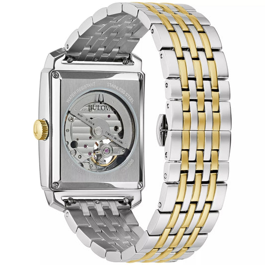 Bulova Skeleton de hombre pulsera de metal – 98A308