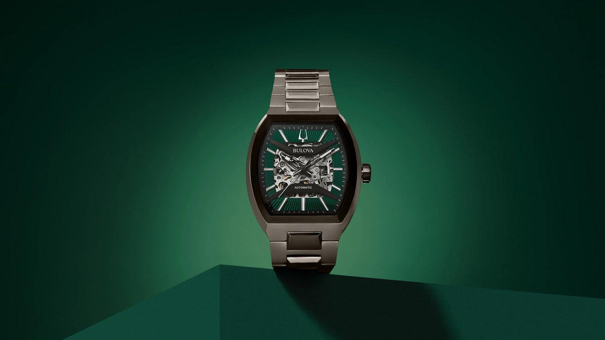 Bulova Maquina Automático de hombre correa de metal – 98A321