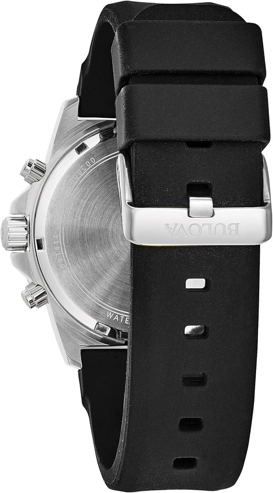 Bulova Marine Star de hombre banda de caucho 44mm – 98B127