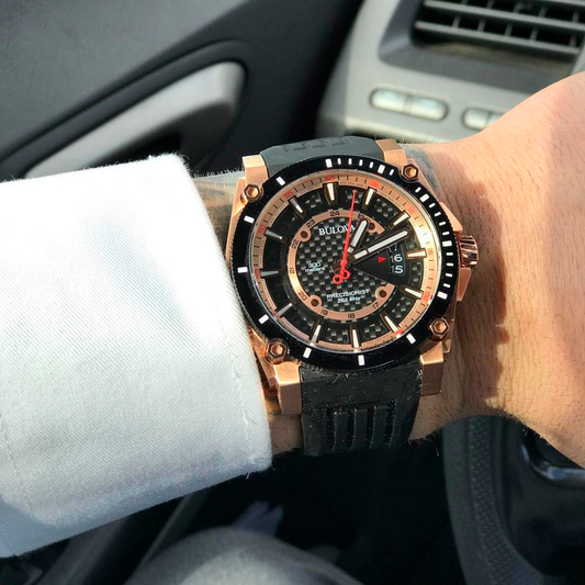 Bulova Icon Precisionist de hombre correa de silicona 46 mm – 98B152