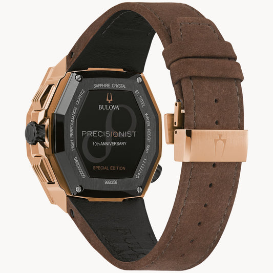 Bulova Series X de hombre correa de cuero – 98B356