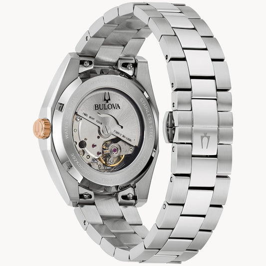 Bulova Surveyor de caballero pulsera de metal 39 mm – 98B422