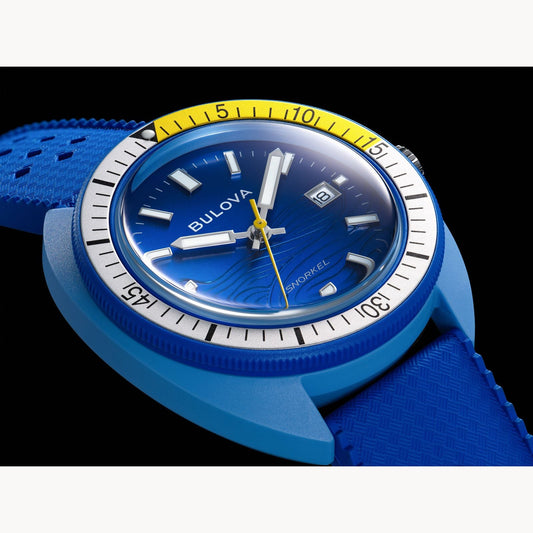 Bulova Snorkel de hombre correa de resina 41mm – 98B445