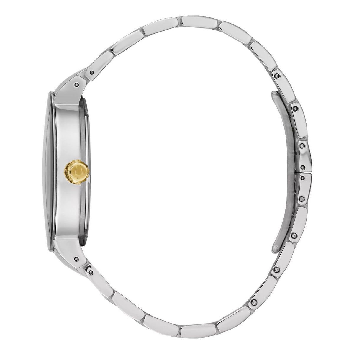 Bulova Dress para caballero pulsera de metal análogo – 98C123