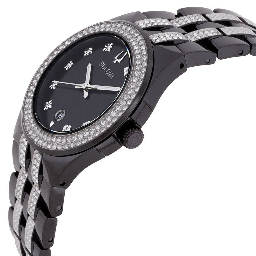 Bulova Crystal de hombre correa de metal – 98K101