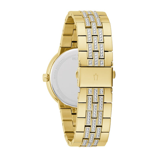 Bulova Crystal de hombre correa de metal – 98K102