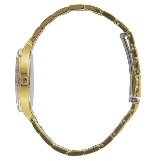 Bulova Crystal de dama pulsera de metal – 98L274