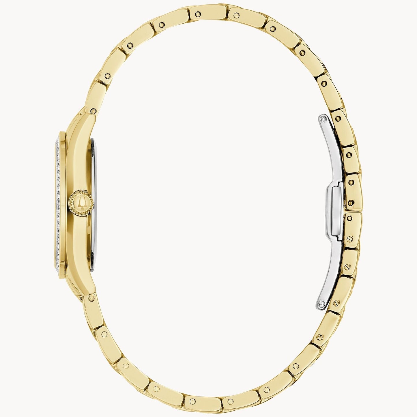 98L306 Reloj Bulova Cristal de señorita banda de acero inoxidable 29 mm
