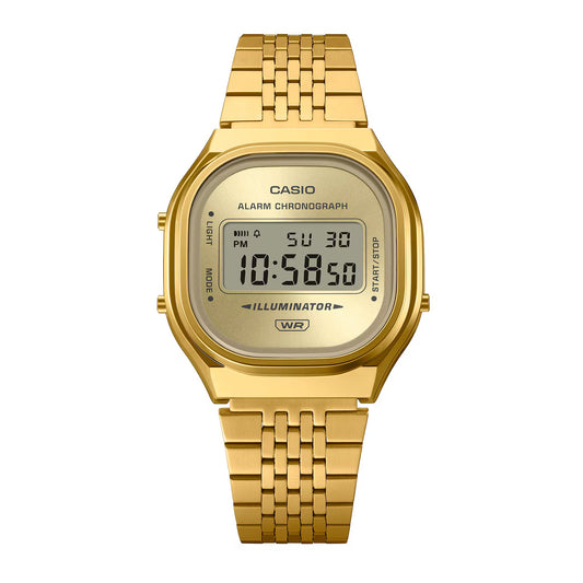 Casio Vintage unisex correa de metal digital – A140WEG-9A