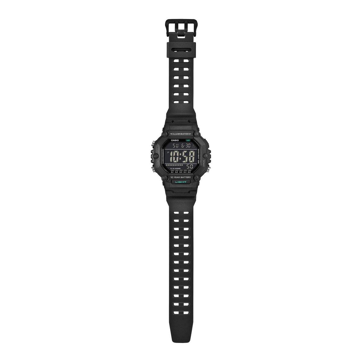 Casio de hombre correa de resina 10 años de batería – AE-1600HX-1BV