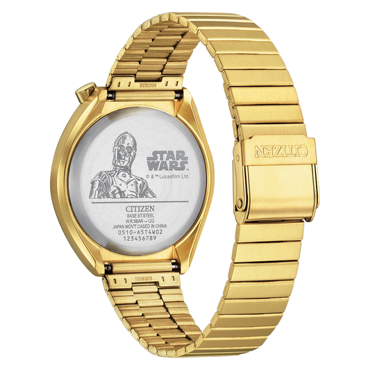 Citizen Star Wars C-3PO de caballero pulsera de metal – AN3662-51W