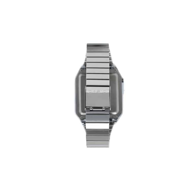 Casio Vintage Clásico Unisex con Pulsera de Metal y Doble Hora – AQ-800EB-2A