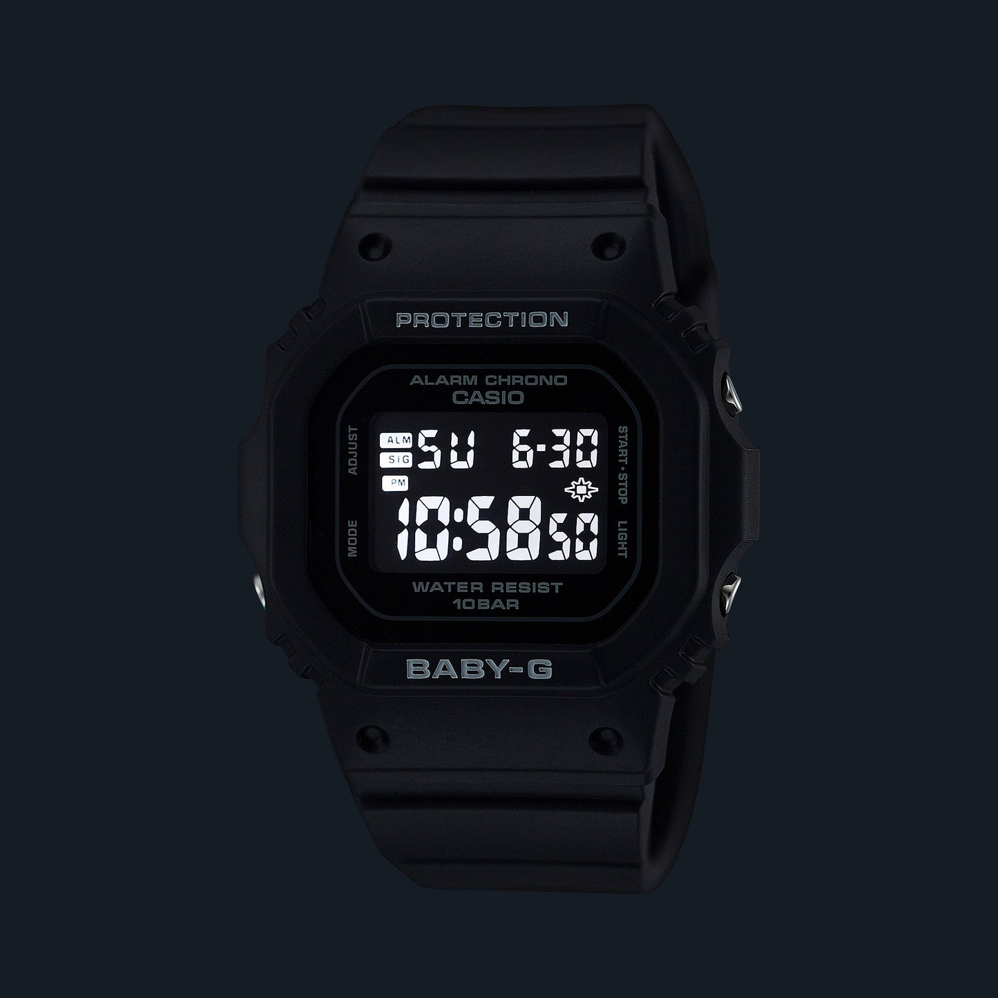Baby-G de dama pulsera de caucho digital – BGD-565U-1