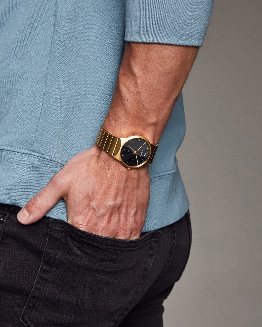 BM7582-56E Reloj Citizen Axiom de hombre pulsera de metal Eco-Drive