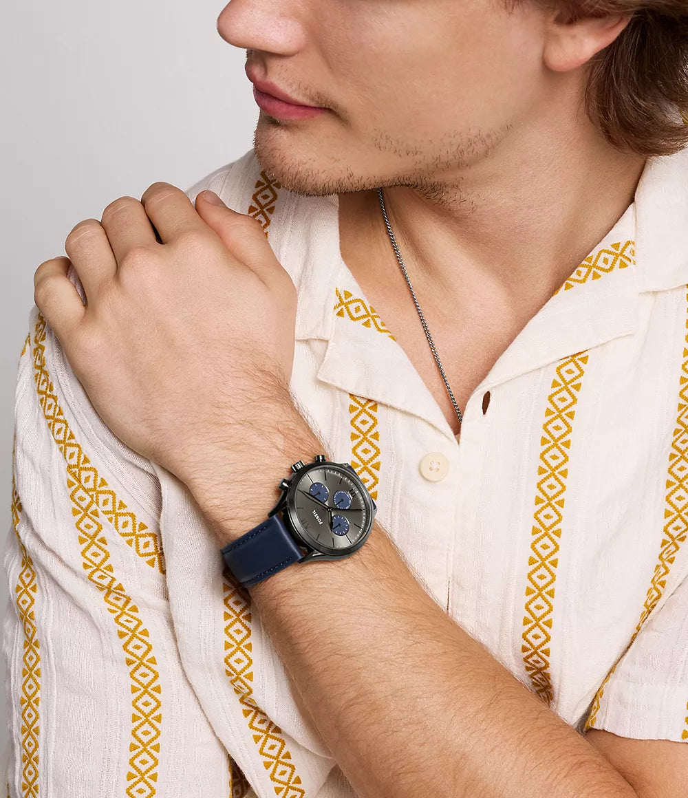 Fossil Fenmore de caballero pulsera de piel – BQ2901