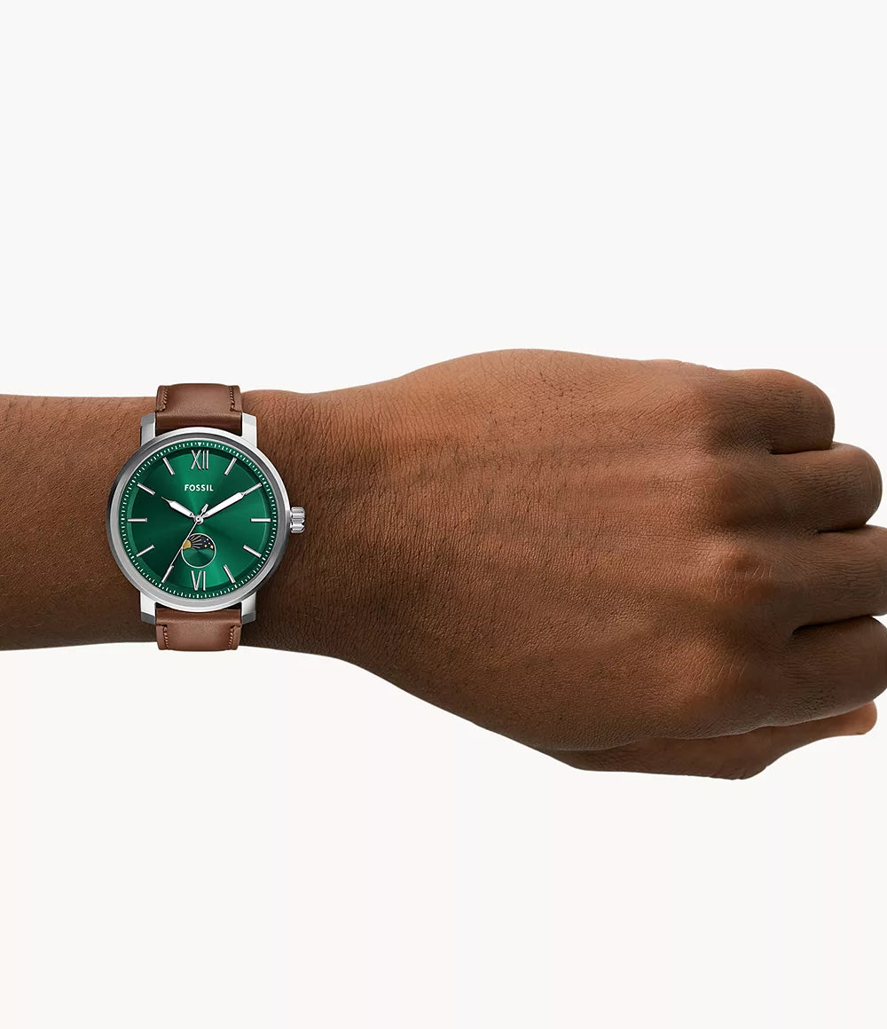 Fossil Rhett de piel de hombre 43 mm – BQ2907