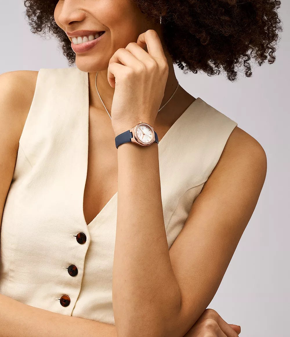 Fossil Eevie de dama banda de piel 30 mm – BQ3956