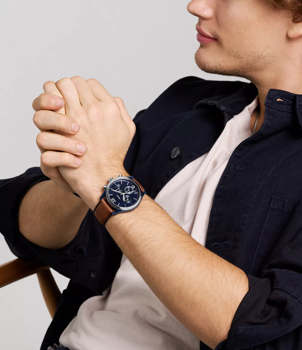 Fossil Fenmore de hombre pulsera de piel – BQM2402